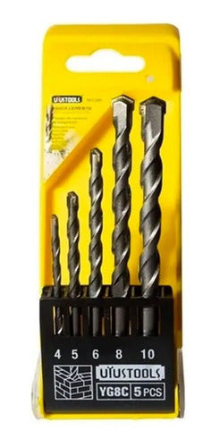 Kit Set Juego Brocas Para Cemento Concreto 5 Piezas Uyustool