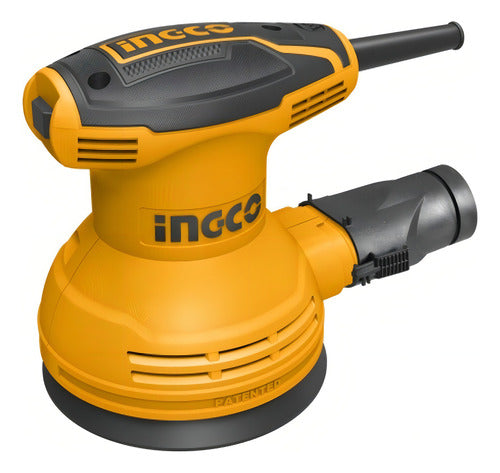 Ingco Industrial Rs3208 Naranja 50hz/60hz Lijadora Roto Orbital Industrial 320w + 5 Lijas