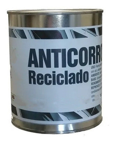 Anticorrosivo Reciclado Pinturec Satinado Negro 1/4 De Galon