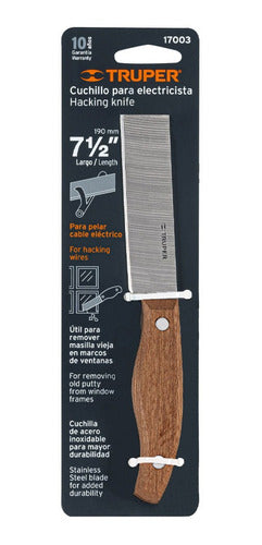Cuchillo Para Zapatero Recto De 19 Cms Trupe Cuel-6