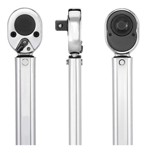 Llave De Torque Torquimetro 1/2 Con Maleta 20-150lb Tactix