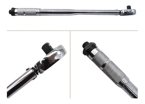 Llave De Torque Torquimetro 1/2 Con Maleta 20-150lb Tactix