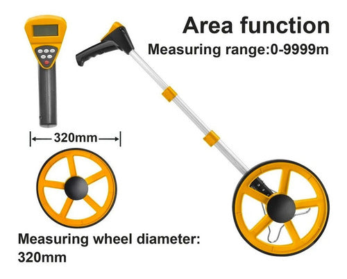 Odómetro Profesional Digital 10.000 Mts Atril Plegable Ingco