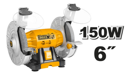 Esmeril De Banco 6 Pulgadas 150w Velo/2950 Rpm Ingco Bg61502