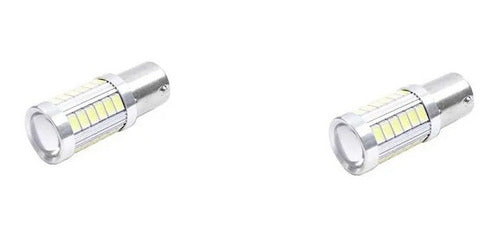 Kit De Luces  Led Blanca Viraje Intermitentes Reversa Auto