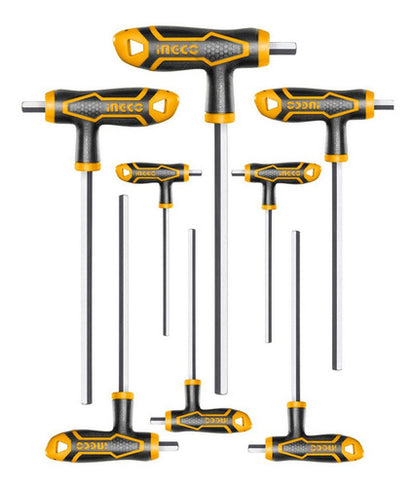 Set 8 Llaves Allen Tipo T 2-10mm Ingco