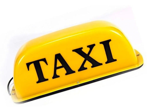 Letrero De Taxi Amarillo Luminoso Para Techo Imantado