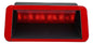 Tercera Luz Roja Freno Vidrio Trasero Adhesivo 12 Led - 12v