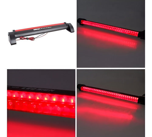 Tercera Luz Roja Freno Universal Adhesivo 56 Led Auto 12v