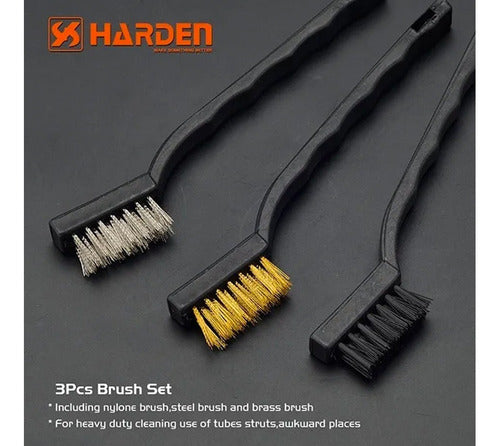 Set 3 Cepillos Limpieza Accesorios Hogar Oxido Auto Harden