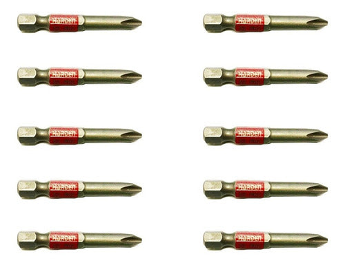 Set 10 Puntas Phillips Ph2x50mm Harden