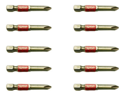 Set 10 Puntas Phillips Ph2x50mm Harden