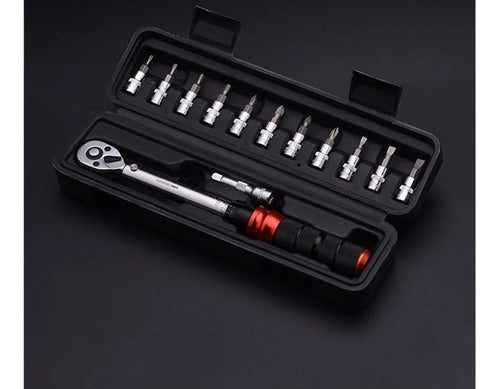 Llave De Torque Con Accesorios 13 Pza 1/4´´ 5-25 N.m Harden