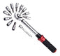 Llave De Torque Con Accesorios 13 Pza 1/4´´ 5-25 N.m Harden