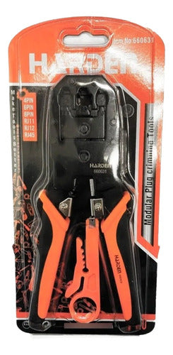 Crimpeadora + Pelacable Alicate Rj45 Rj12 R11 / Harden