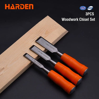 Formones Juego 3 Piezas Harden 25-19-13mm