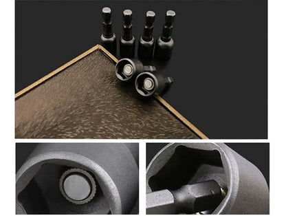 Adaptador Atornillador 8mm Dado Magnético 3 Piezas Harden