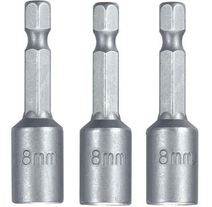 Adaptador Atornillador 8mm Dado Magnético 3 Piezas Harden