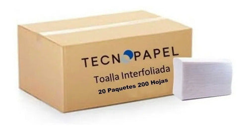Toalla Interfoliada Doble Hoja 20 Und X 200 Hoja Tecnopapel