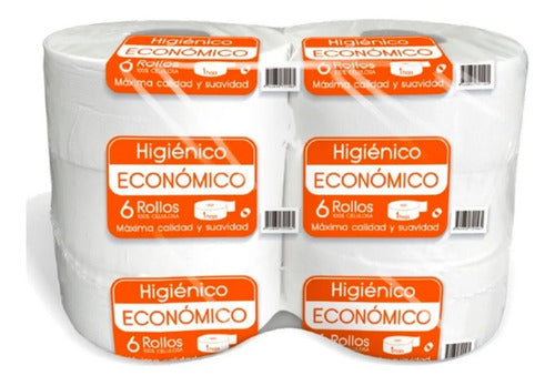 Papel Higiénico Economico 300 Mt X 6 Rollos Tecnoroll