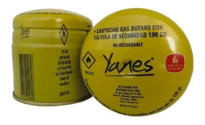 Soplete Gas Yanes C/metal C/piezo Y 2 Cartucho Butano 195gr