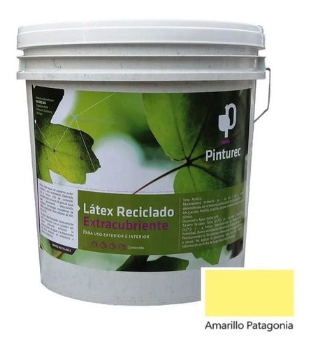 Latex Reciclado Pinturec Ex Amarillo Patagonia 4 Galones