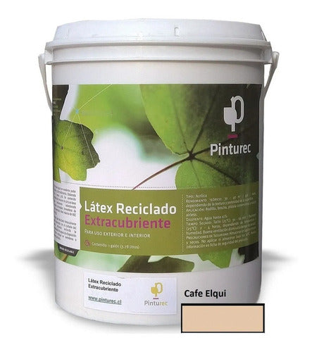 Latex Reciclado Pinturec Extracubriente Café Elqui 1 Galon