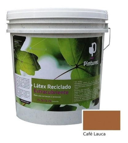 Latex Reciclado Pinturec Extracubriente Café Lauca 4 Galones