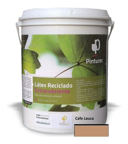 Latex Reciclado Pinturec Extracubriente Café Lauca 1 Galon
