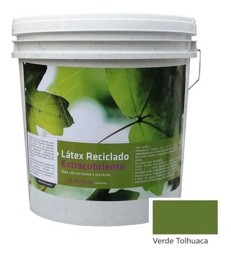 Latex Reciclado Pinturec Extracubri Verde Tolhuaca 4 Galones