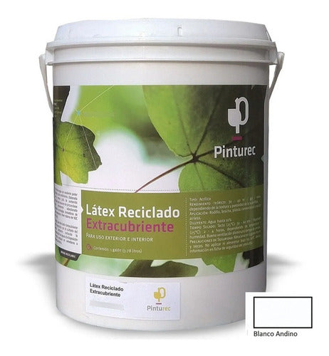 Latex Reciclado Pinturec Extracubriente Blanco Andino 1galon