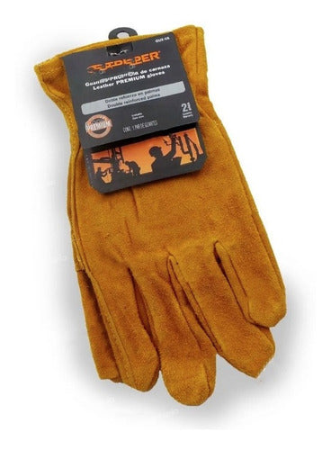 Guante De Seguridad Carnaza Doble Refuerzo Truper Gux-va