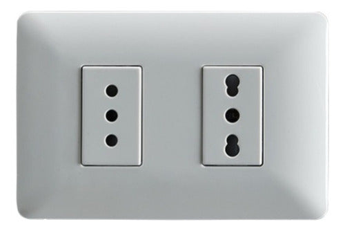 Enchufe Simple 10a+enchufe Simple Bipaso 10a/16a 250v 2und