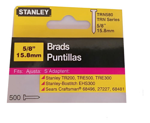 Clavo Stanley 5/8 Para Engrapadora Tr200 Caja 500 Pzas