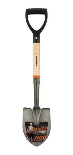 Pala Truper Cajuelera Redonda Mango Madera Puno Y