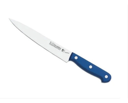 Cuchillo Tres Claveles Inox Mgo Abs 20cms Filetear