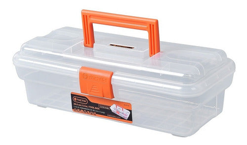 Caja Organizadora 30,5x15x10 Cm  Transparente Tactix