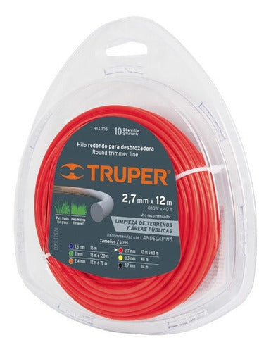 Nylon Tipo Cruceta Para Desbrozadora, 12 M X 2,7 Mm #hta-105