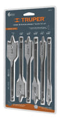 Juego 6 Brocas Planas Madera J-bpt-6 Truper
