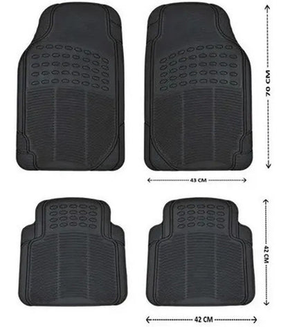 Set 4 Piezas Pisos De Goma Para Vehículos Universal Auto