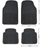 Set 4 Piezas Pisos De Goma Para Vehículos Universal Auto