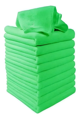 Paños Microfibra 40x40cm Calidad Colores Variado 20 Unidades