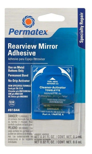 Adhesivo Espejos Retrovisores Resistencia Maxima Permatex