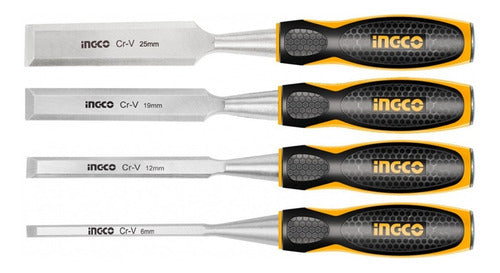 Set Formones Industrial 4 Piezas Ingco