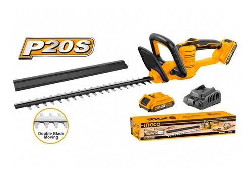 Cortasetos Inalamb 20v + Bateria Y Cargador Ingco Chtli20461
