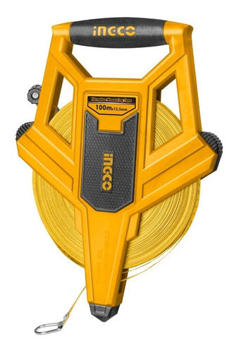 Huincha Ingco Agrimensor F/vidrio 100mts X 12,5mm (mm-pul)