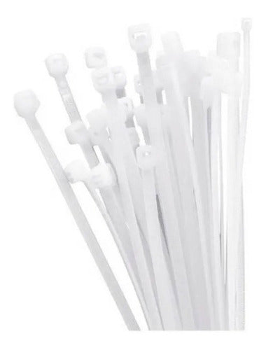 Bolsa Amarras Plásticas Blanca Tactix 150mm (100pzas)