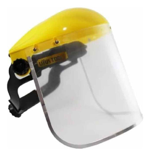 Máscara Facial Con Soporte Rígido, Visor Con Arnes