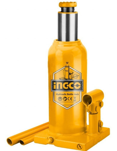 Gata Hidraulica Garage Ingco Tipo Botella 20,0 Toneladas