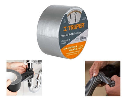Cinta Para Ductos 48mmx10mtcdu-10x Truper
